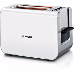 Bosch TAT8611N, 2 part(s), Blanc, Verre quartz, Acier inoxydable, Niveau, LED, 860 W