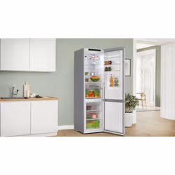 Bosch Serie 4 KGN392LAG réfrigérateur-congélateur Pose libre 363 L A Métallique - Vue supplémentaire 3