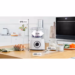 Bosch MCM3230W robot de cuisine 800 W 2,3 L Blanc - Vue supplémentaire 8