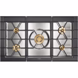 Gaggenau CG 492 211, Acier inoxydable, Intégré, Gaz, 5 zone(s), 5 zone(s), Mijotage