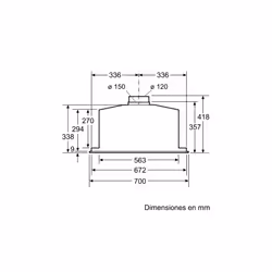 Balay 3BF277EX hotte Intégré Acier inoxydable 730 m³/h C