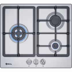 Balay 3ETX563HB, Acier inoxydable, Intégré, 60 cm, Gaz, 3 zone(s), 3 zone(s)