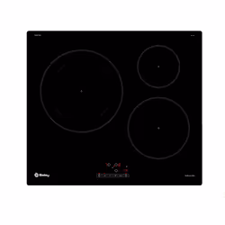 Balay 3EB865ERS, Noir, Intégré, 60 cm, Plaque avec zone à induction, Verre, 3 zone(s)