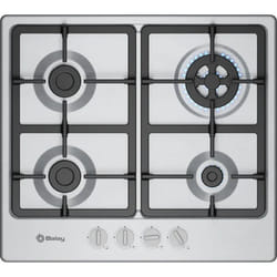 Balay 3ETX565CB plaque Acier inoxydable Intégré 60 cm Gaz 4 zone(s)