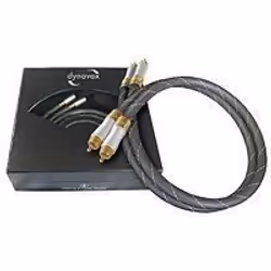 Câble RCA stéréo - DYNAVOX - 204971 - Noir - 06 m - Audio