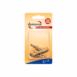 Dynavox 205094 connecteur de fils Banana Noir, Or, Rouge