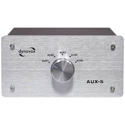 Dynavox AUX-S Switch RCA/audio boîtier métallique argent