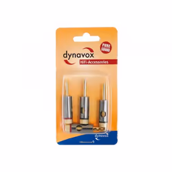 Dynavox 206436 connecteur de fils Banana Noir, Or, Métallique, Rouge