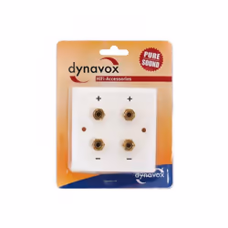 Dynavox 206438 prise de courant 2x Banana Blanc