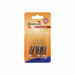 Dynavox 206857 connecteur de fils Banana Noir, Or, Rouge