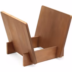 Support de rangement pour vinyles - DYNAVOX - Brun clair - Bois massif - Contemporain - Design