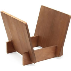 Support de rangement pour vinyles - DYNAVOX - Brun clair - Bois massif - Contemporain - Design