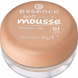 Essence Soft Touch Mousse Make-Up 01 16 g Pot Crème matt sand