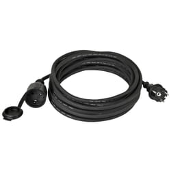 Heitech 4003628 multiprise 10 m 1 sortie(s) CA Extérieure Noir