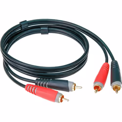 KLOTZ AIS GmbH AT-CC0300, 2 x RCA, Mâle, 2 x RCA, Mâle, 3 m, Noir