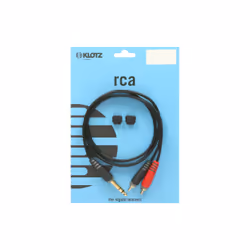 KLOTZ AIS GmbH AY3-0100 câble audio 1 m 6,35 mm 2 x RCA Noir