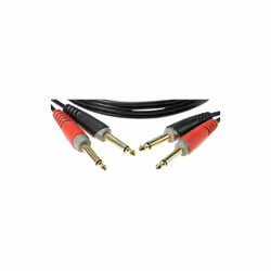 KLOTZ AIS GmbH AT-JJ0200 câble audio 2 m 2 x 6,35 mm Noir