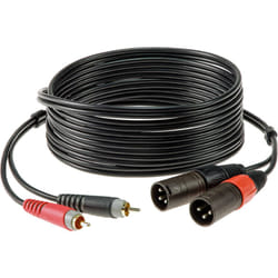 KLOTZ AIS GmbH AT-CM0100 câble audio 1 m 2 x RCA 2 x XLR (3-pin) Noir