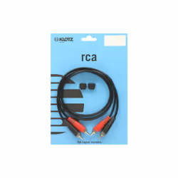 KLOTZ AIS GmbH AT-CC0600 câble audio 6 m 2 x RCA Noir