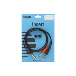 KLOTZ AIS GmbH AY1-0100 câble audio 1 m 6,35 mm 2 x 6,35 mm Noir