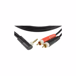KLOTZ AIS GmbH AY7A0200 câble audio 2 m 3,5mm 2 x RCA Noir