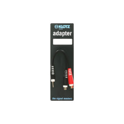 KLOTZ AIS GmbH AYS-4 câble audio 0,2 m 3,5mm 2 x RCA Noir