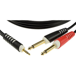 KLOTZ AIS GmbH AY5-0600 câble audio 6 m 3,5mm 2 x 6,35 mm Noir