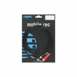 KLOTZ AIS GmbH AY7-0100 câble audio 1 m 3,5mm 2 x RCA Noir