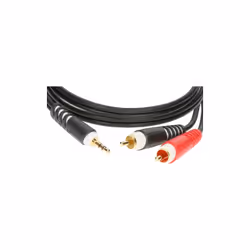 KLOTZ AIS GmbH AY7-0100 câble audio 1 m 3,5mm 2 x RCA Noir