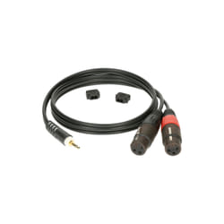 KLOTZ AIS GmbH AY8 câble audio 1 m TRS 3,5 mm 2 x XLR Noir