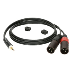 KLOTZ AIS GmbH AY9 câble audio 2 m TRS 3,5 mm 2 x XLR Noir