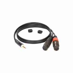 KLOTZ AIS GmbH AY8, TRS 3,5 mm, Mâle, 2 x XLR, Femelle, 3 m, Noir