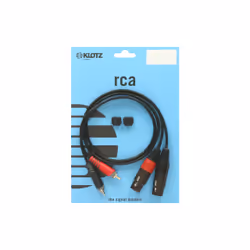 KLOTZ AIS GmbH AT-CF0600 câble audio 6 m 2 x RCA 2 x XLR (3-pin) Noir