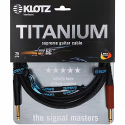 KLOTZ AIS GmbH TI-0300PSP, 6,35 mm, Mâle, 6,35 mm, Mâle, 3 m, Noir