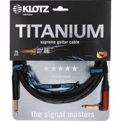 KLOTZ AIS GmbH TIR0450PSP, 6,35 mm, Mâle, 6,35 mm, Mâle, 4,5 m, Noir
