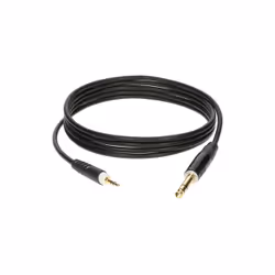 KLOTZ AIS GmbH AS-MJ0060, 3,5mm, Mâle, 6,35 mm, Mâle, 0,6 m, Noir, Blanc