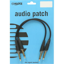 KLOTZ AIS GmbH AU-JJ0015 câble audio 0,15 m 2 x 6,35 mm Noir