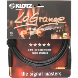 KLOTZ AIS GmbH LAGPR0300, 6,35 mm, Mâle, 6,35 mm, Mâle, 3 m, Noir