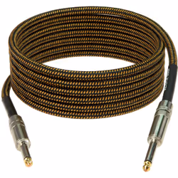 KLOTZ AIS GmbH VIN-0300, 6,35 mm, Mâle, 6,35 mm, Mâle, 3 m, Noir, Jaune