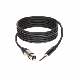 KLOTZ AIS GmbH M1FS1K0200, XLR (3-pin), Femelle, 6,35 mm, Mâle, 2 m, Noir
