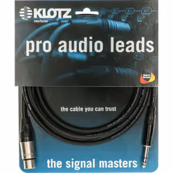 KLOTZ AIS GmbH M1FS1K0200 câble audio 2 m XLR (3-pin) 6,35 mm Noir
