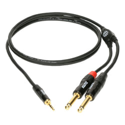 KLOTZ AIS GmbH KY5 câble audio 6 m TRS 3,5 mm 2 x 6,35 mm TS Noir