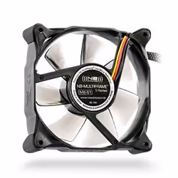 Noiseblocker MF8-S1, Ventilateur, 6 dB, Noir