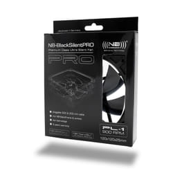Noiseblocker PL1 système de refroidissement d’ordinateur Boitier PC Ventilateur Noir