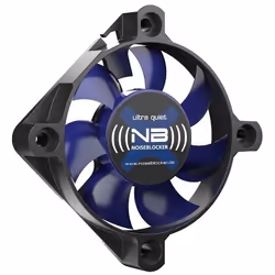 Noiseblocker BlackSilentFan XS-2, Ventilateur, 5 cm, 4000 tr/min, 21,1 dB, 8,9 cfm, Noir, Bleu