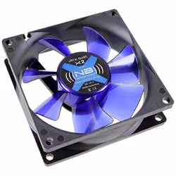 Ventilateur châssis - Noiseblocker - BlackSilentFan X2 - 80 mm - Noir - Silencieux