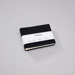 Semikolon Classic Small, Noir, 40 feuilles, Reliure à l'anglaise, Carton, Lin, Crème, 215 mm