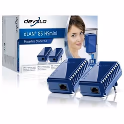 Devolo dLAN 85 HSmini Starter Kit 85 Mbit/s Ethernet/LAN Bleu