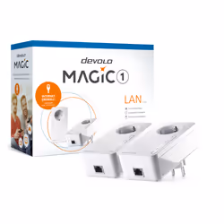 Devolo Magic 1 Lan Starter Kit 1-1-2 1200 Mbit/s Ethernet/LAN Blanc 2 pièce(s)