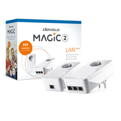 Devolo Magic 2 LAN triple Starter Kit 2400 Mbit/s Ethernet/LAN Blanc 2 pièce(s)